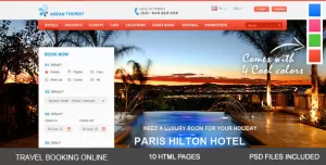 aTourist - Hotel, Travel Booking Site Template