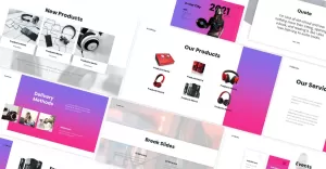 Audio Store Powerpoint Template