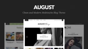 August - Multiniche Blog Theme