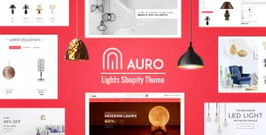 Auro  Interior, Lights Store Shopify Theme