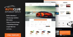 Auto Club - Car Dealer HTML Theme