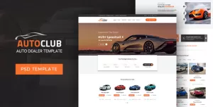 Auto Club - Dealer PSD Template