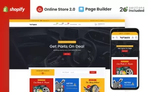 Auto Gusto Parts Store Shopify Theme - TemplateMonster