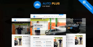 Auto Plus – Car Wash Unbounce Template