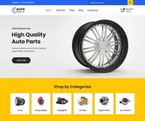 Auto Service WordPress Theme for automobile spare parts repairs