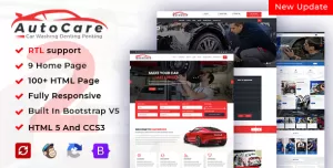 AutoCare  Car Service Car Washing & Car Repair HTML Template