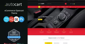 AutoCart - Spare Parts OpenCart Template - TemplateMonster