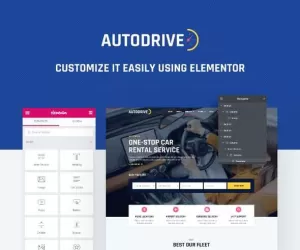 Autodrive - Car Rental & Dealer Elementor Template Kit
