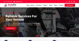 AutoFix - Car Repair Services HTML5 Website Template