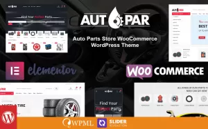 Autopar - Auto Parts Shop WooCommerce WordPress Theme & RTL Support