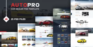 Autopro - Modern PSD Template for Car and Auto Dealers
