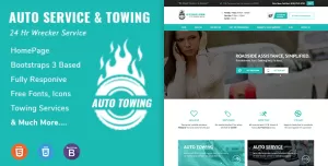 AutoTowing Emergency Auto Towing and Roadside Assistance Service HTML Template