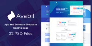 Avabil - App and Software Showcase landing page