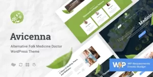 Avicenna  Alternative Folk Medicine Doctor WordPress Theme + Shop