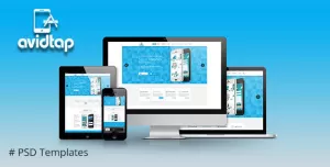 Avidtap Mobile Apps PSD Template