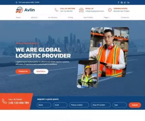 Avlin - Transportation & Logistics Elementor Template Kit