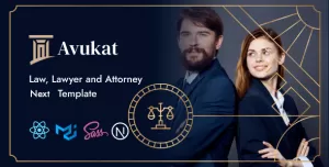 Avukat – Lawyer and Attorney Next Js Template