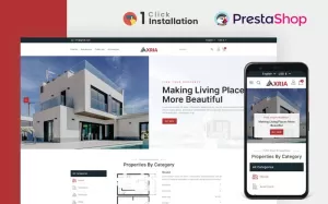 Axria - Real Estate Agency Prestashop Theme - TemplateMonster