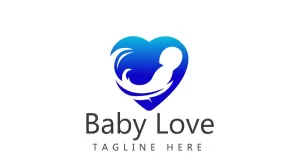 Baby Love Logo And Baby Heart Logo Template - TemplateMonster