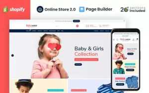 Baby Wear Clothing Store Shopify Theme - TemplateMonster