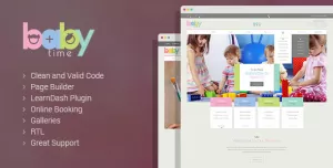 BabyTime - Babysitter, Nurse and Preschool Education WordPress Theme