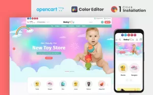 Babytoy Kids & Toys Store OpencartTheme - TemplateMonster