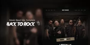Back to Rock - Creative Music Band Website Template