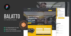 Balatto - Car Rental Company Figma Template