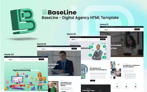 BaseLine - HTML-sjabloon voor digitaal bureau