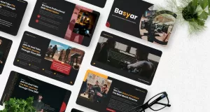 Basyar - Movie Studio Keynote Template - TemplateMonster