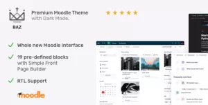 BAZ - Premium Moodle Theme with Amazing Dark Mode UI