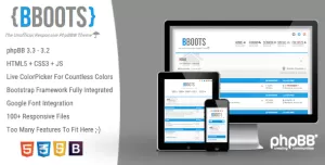 BBOOTS - HTML5/CSS3 Fully Responsive phpBB 3.2 Theme