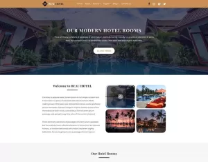 BEAU HOTEL  Hotel And Resort PSD Template - TemplateMonster