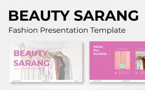 Beauty Sarang - Fashion PowerPoint template - TemplateMonster