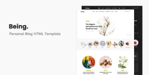 Being - Personal Blog HTML Template