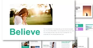 Believe - Modern PowerPoint template - TemplateMonster