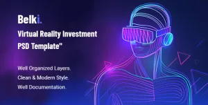 Belki - Virtual Reality Investment PSD Template