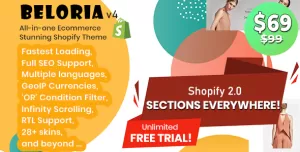 Beloria - Fastest Multi Languages Shopify Fashion Theme