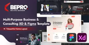 Bepro - Multi-Purpose Business & Consulting  XD & Figma Template