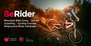 BeRider - Mountain Bike School / MTB Camp / Cycling Courses Responsive Muse Template