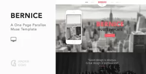 Bernice - One Page Parallax Muse Template