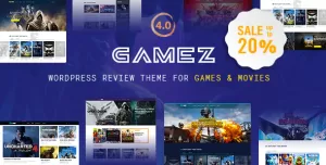 Best WordPress Review Theme For Games, Movies And Music - Gamez