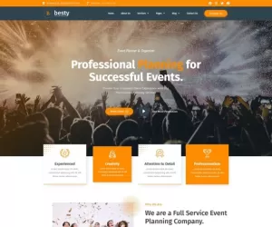 Besty - Event Planner & Organizer Elementor Template Kit