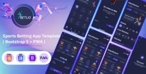 Betlio- Sports Betting mobile App Template ( Bootstrap 5 + PWA )