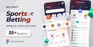 Bidibet- Sports Betting Figma App Template