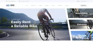 Bike Shop Responsive Website Template - TemplateMonster