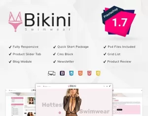 Bikini Swimwear Store PrestaShop Theme - TemplateMonster