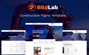 BildLab - Construction Figma PSD Template - TemplateMonster