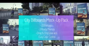 Billboard City Mockup Promos - After Effects Template