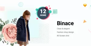 Binace - Fashion eCommerce Sketch Template